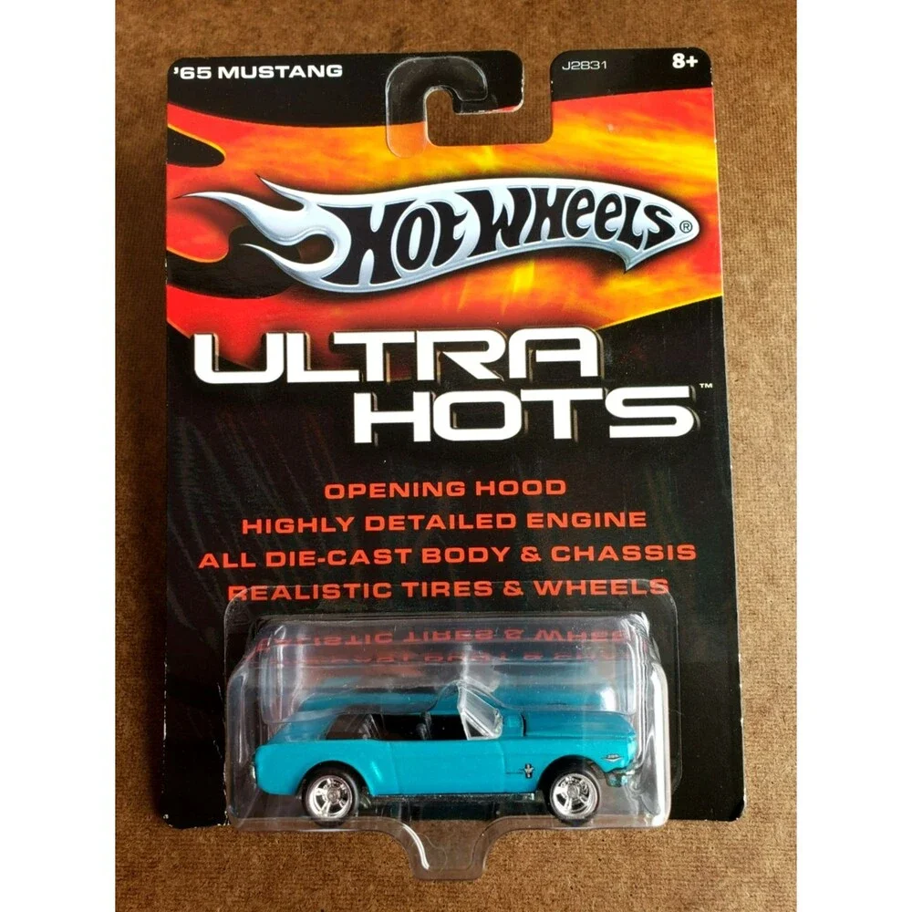 2006 Hot Wheels '65 MUSTANG FORD Teal ULTRA HOTS SERIES REAL RIDERS! 1:64 J2831